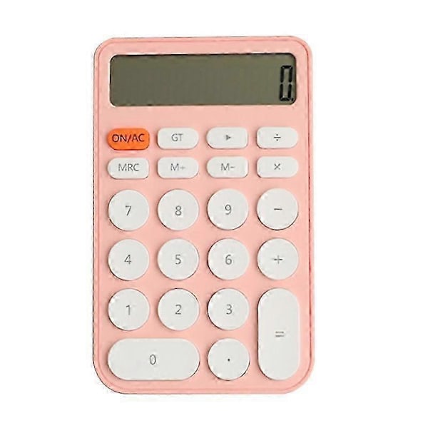 12-numeroinen laskin, oppimislaskimet, suuri LCD-näyttö kotiin, toimistoon ja opiskelijoille Pink
