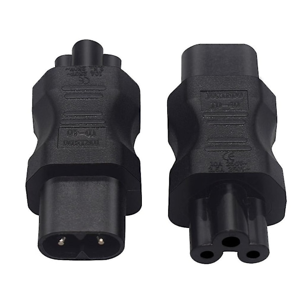 Lättviktig Hane Hona Adapter C7 till C8 Rak Adapter C8 till C13/C8 till C15