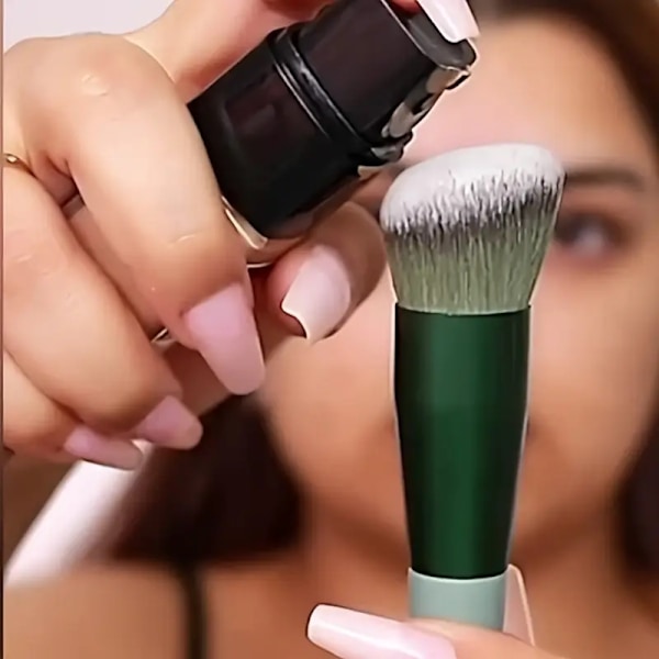 13-delt Profesjonelt Sminkepenselsett - Myke Syntetiske Børstehår for Perfekt Foundation, Rouge, Concealer og Øyesminke - Ovalt Design, Uduftet