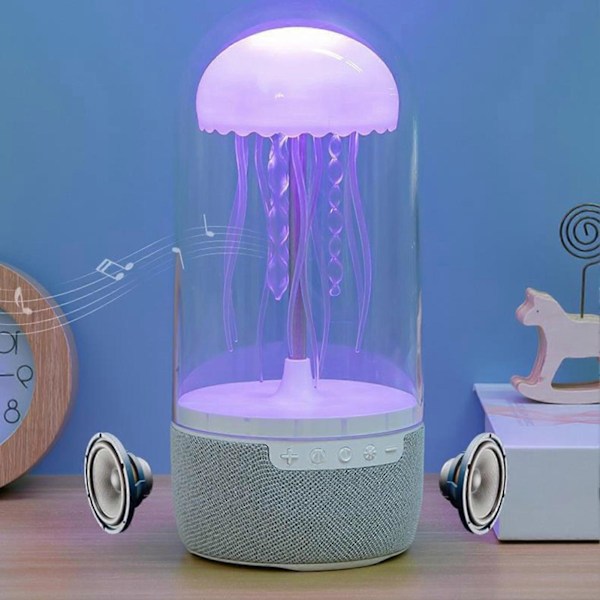 Manetlampa Bluetooth-högtalare Flytande Manet Trådlös Högtalare med Färgskiftande LED Sänglampa