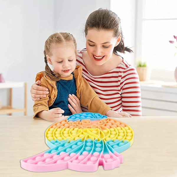 Heytea Jumbo Stor Stor Ekstra Stor Mega Pop Gave Sensorisk sin Bubble Push It Fidget Leke, Gigantisk Største Ekstra Overdimensjonert Pops Popper Angst Stress Relief
