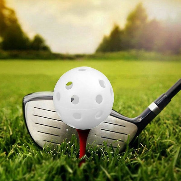 10 st Hollow golfövningsbollar Plast 41mm Bärbar Slitstark