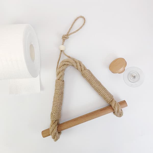 Tau, selvklebende holder for papirrull