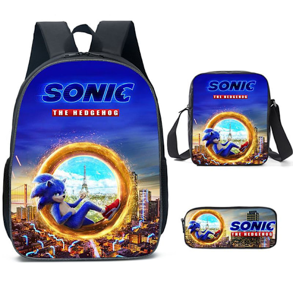 Sonic SONIC skolväska ryggsäck för studenter