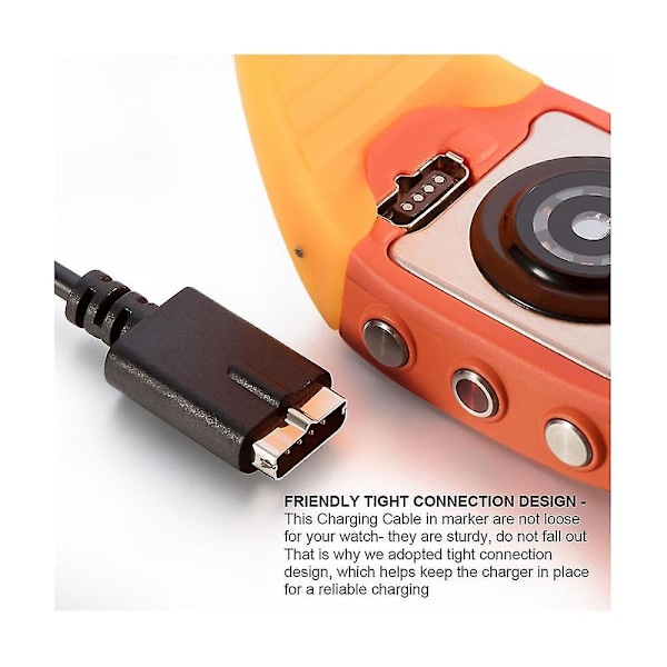 Rask USB-ladekabel for M430 Smartklokke 1m Ladekabel Datakabel for M430 GPS Løpeklokke