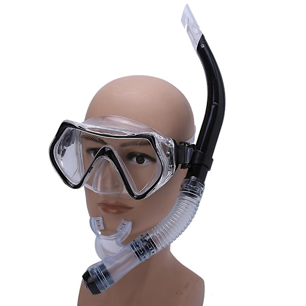 Dykkerbriller for voksne Svart Snorkling Svømming Dykking Undervannsbriller