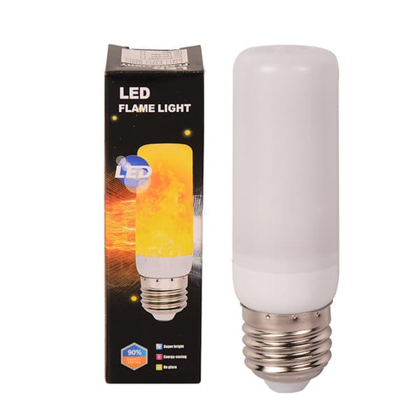 Modes Fire Light Bulbs E27 Base Flame Bulb Dekorasjon LED Flame Light Bulbs