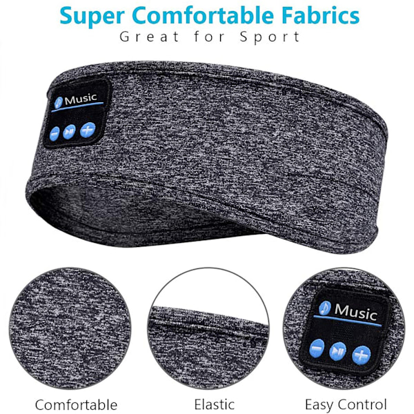 Bluetooth Pandebånd Bluetooth Musik og Opkald Sports Pandebånd Løbe Yoga Musik Pandebånd