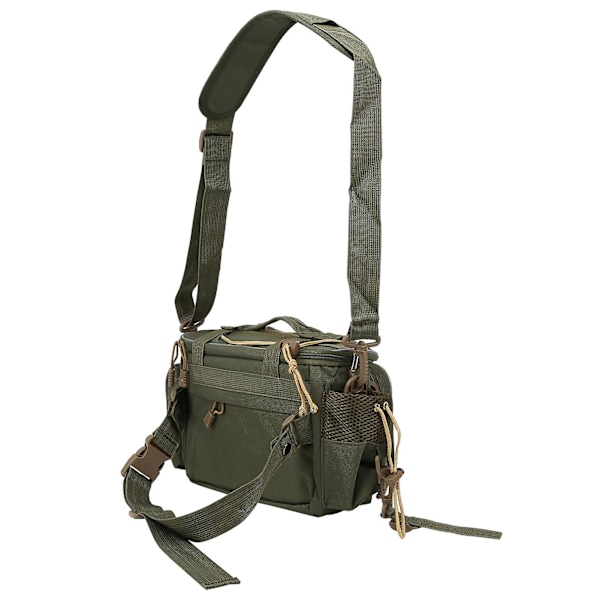 Fiskeverktøyveske: Vanntett, Multifunksjonell, Polyesterkomposittmateriale (Army Green)