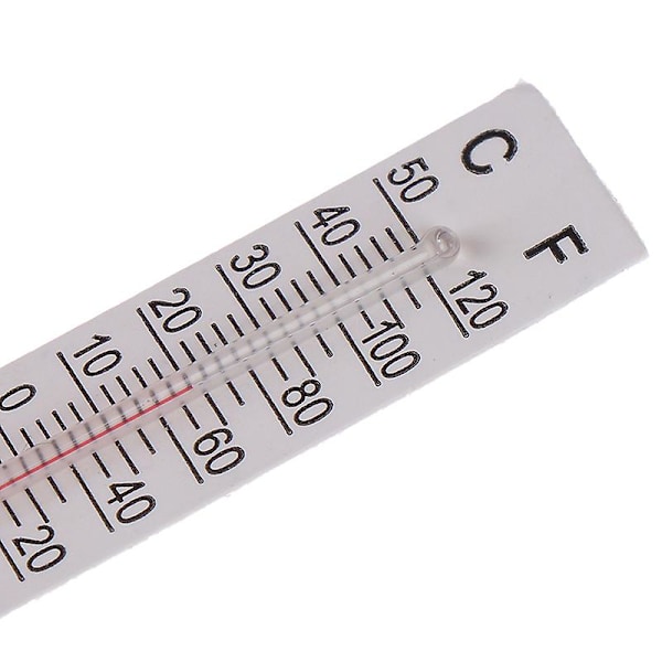 10 stk 5cmX1.1cm Miniatyr Papir Kartong Termometer Innendørs -20-50 Celsius
