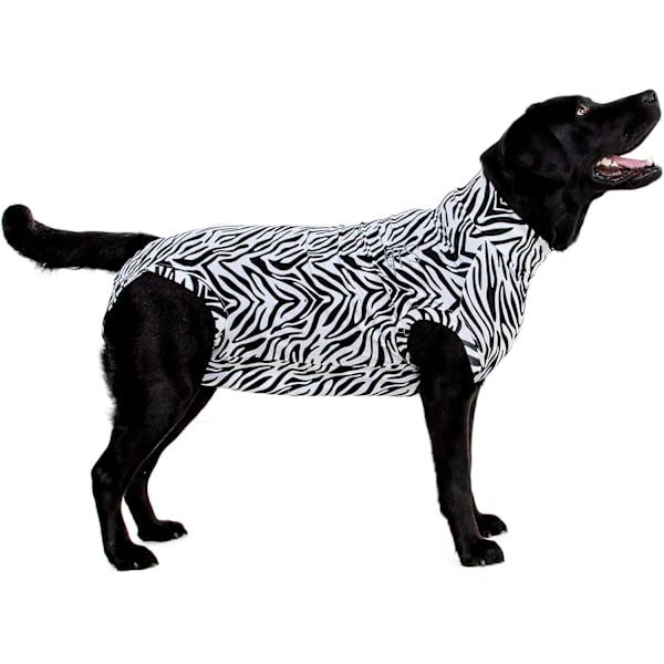 Medicinsk kæledyrsskjorte til hund, operationsdragt, zebraprint