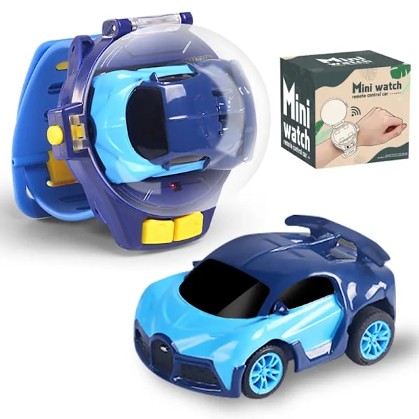 Mini Bilsportklocka med Fjärrkontroll: Elektrisk Racing Leksak i Metall för Barn