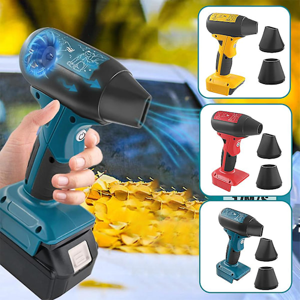 Mini Jet-Dry Puhallin Käsikäyttöinen Johdoton Harjaton Pölypuhallin Monikäyttöinen 4 Tilan Sähköinen Ilmapuhallin