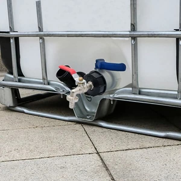 IBC Tank Adapter S60X6 Udskiftningsventilfitting 1/2 Tomme Slange