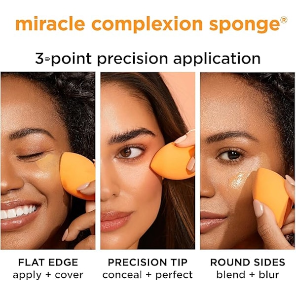 Real Techniques Miracle Complexion Meikkisieni Täysi Peittävyys Meikkivoide, 2 kpl (Pakkaus voi vaihdella)