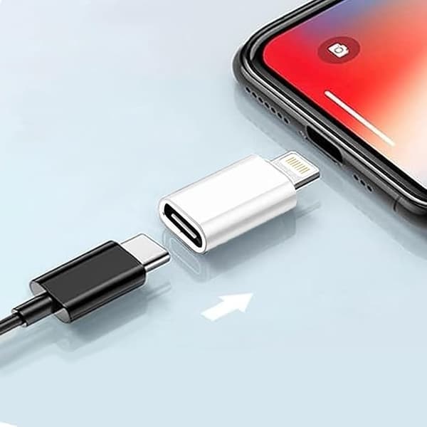 USB C til Light-Ning Adapter, PD 20W Hurtiglading, (For iPhone 15 Serien), Kompatibel med Apple Serien… (USB C til Light-Ning Adapter)