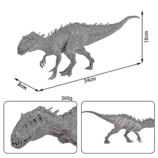 Stor Jurassic Indominus Rex Simulerings Dinosaur Modell Leke PVC Action Figur