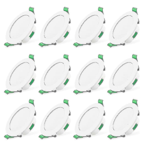 12 stk. 7W Hvide LED Nedhængte Loftlamper Slanke Spotlys