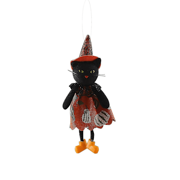 Halloween Pehmolelu Nukke Roikkuva Kauhu Hattuineen Käsintehty Uudelleenkäytettävä Temppurekvisiitta Loma Koriste Halloween Aavejuhla Noita Kurpitsa Musta Kissa Y-YUHAO