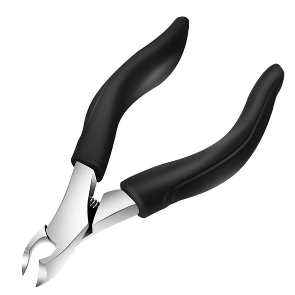 Thick nail scissors mitre scissors black cow horn [aluminum plastic bag