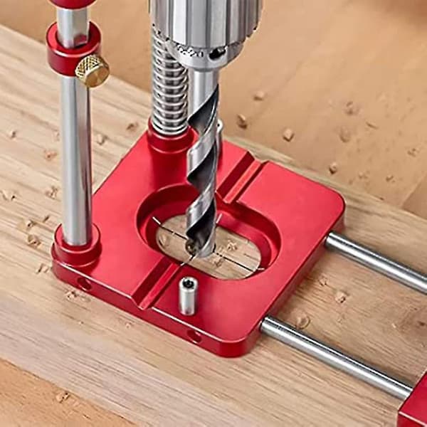 Borestativ, sekskantdrift/flyttbart borestativ for batteridrill og skrutrekker, for overflater og runde arbeidsstykker