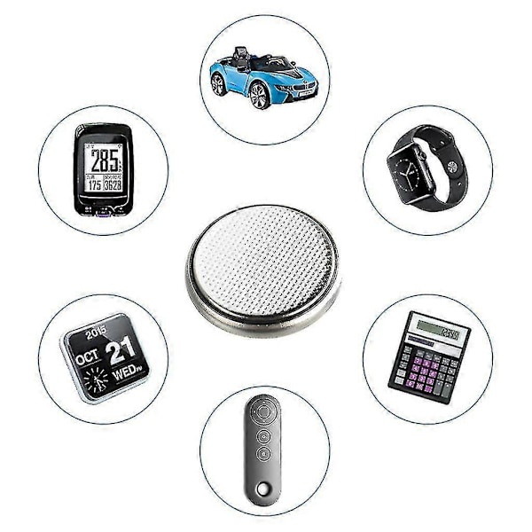 Paket med 5 st Högkapacitets CR2477 Litiumbatteri 1000mAh Knappcell Långvarig Strömförsörjning för Klocka Fjärrkontroll