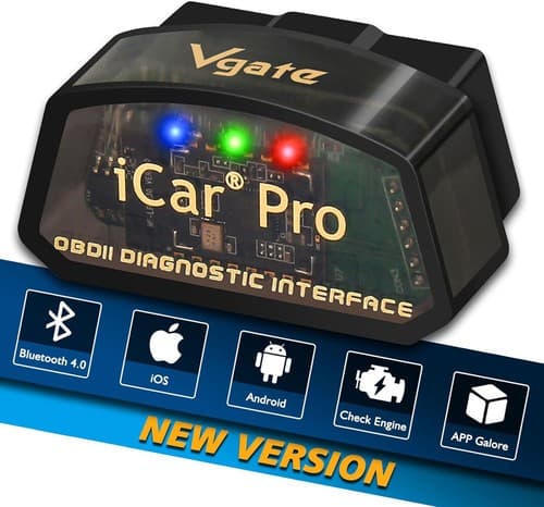 Vgate iCar Pro OBD2/OBDII fejlkodelæser Bluetooth 4.0 (BLE) med ELM327-adapter til motorlysdiagnostik.