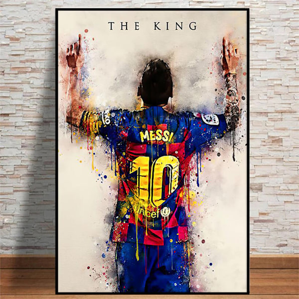 Leo Messi Jalkapallojuliste Urheilutaide Painatus Koti Sisustus 50*70cm