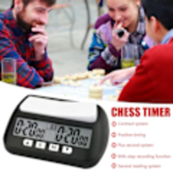 Chess Basic Digital Skak Ur og Spil Timer, Ur Digitalt Ur