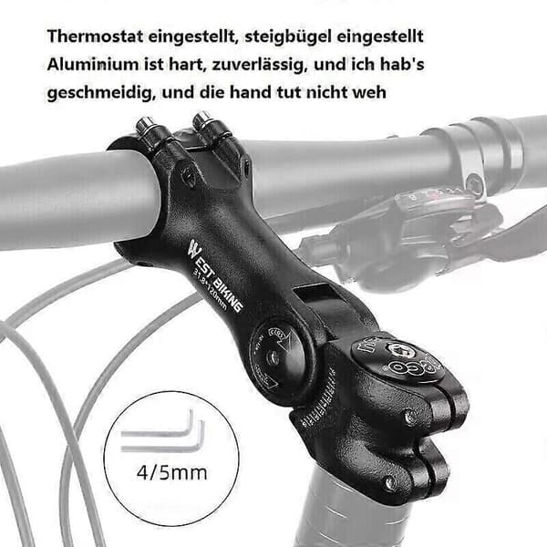 MTB Sykkel Styrestem Forhøyer ALU Stem Forlengelse Justerbar DE