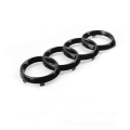 2 Audi Lys Sort Front og Bag Badge Ringe A1 A3 A4 A5 273MM 1