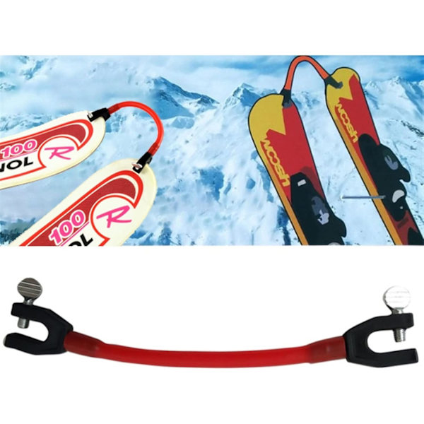 Skidspetskoppling Nybörjare Vinter Barn Vuxen Träningshjälp Utomhussport Snowboard Tillbehör (Färg: Grön, Storlek: 14x7cm)