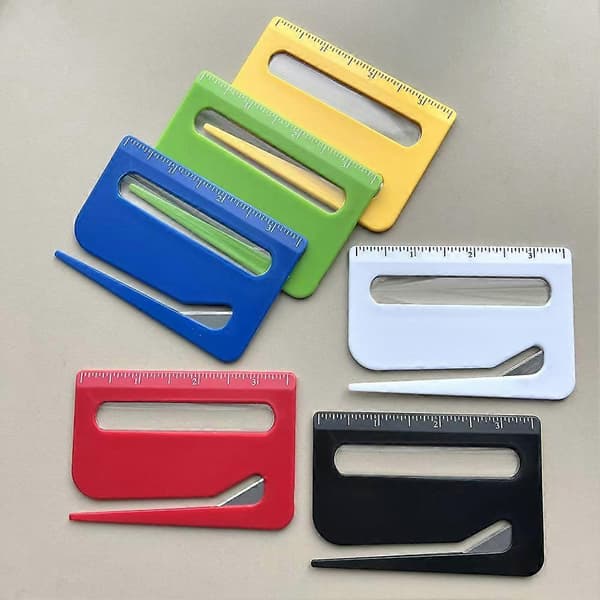 3 stk. Brevåbner Slitter 3 i 1 Mini Plastik Brevåbnere Multi-Purpose Pakkeåbner