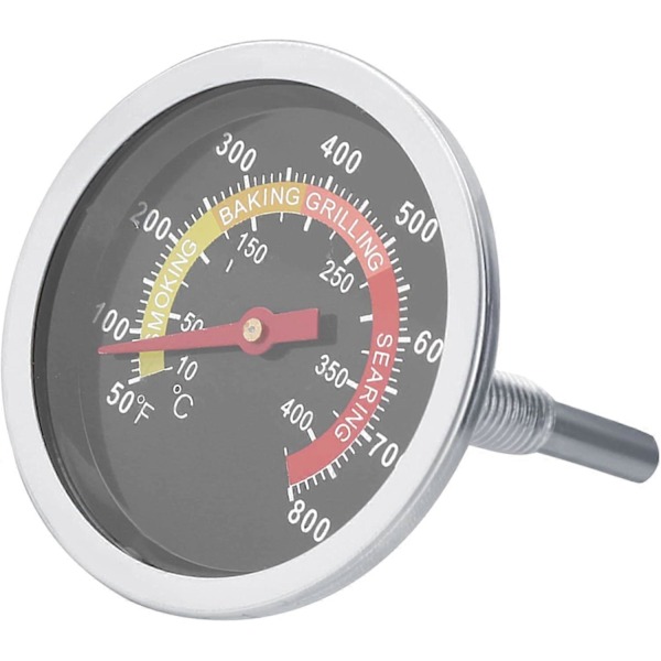 Weber Grill Termometer Lokk Genesis 50~800 Termometer for Grill i Rustfritt Stål Temperaturmåler for Grillmatlaging