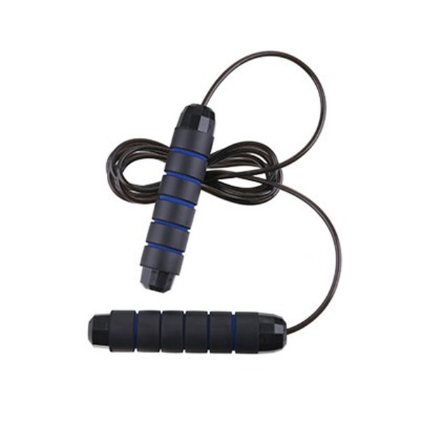 Sjippetov med kuglelejer Hurtig hastighed justerbar hoppereb kabel og 16 cm skumhåndtag Ideel til aerobic øvelser som farttræning og fitnesscenter blue black