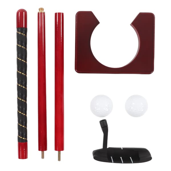 Bärbart Golf Putting Presentkit 3-delad Golfputter Träningslåda Höger Hand för Hemmakontor Inomhus