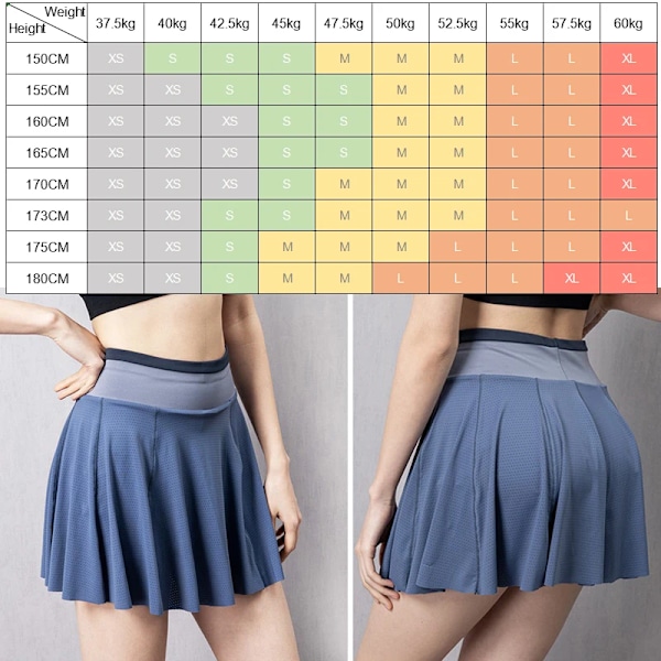 Cloud Hide XS Dame Tennis Shorts Åpning Golf Badminton Shorts Sport Gym Fitness Shorts Telefonlomme Høy Midje Sport Skort ClassicalBlack ClassicalBlack L