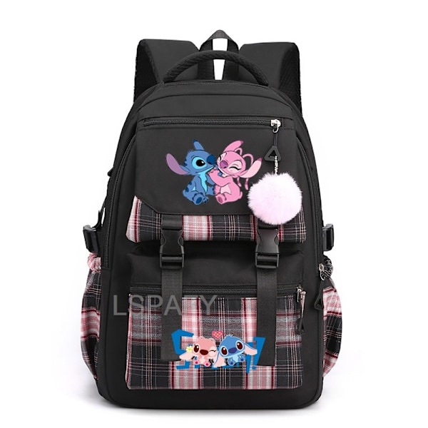 Ny Lilo og Stitch Skolesekk Student Ryggsekk V #06