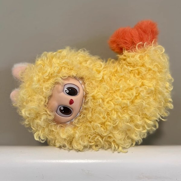 /NN/Lämplig för första/tredje generationen av LABUBU söta kläder, friterade räkbebiskläder (docka ingår ej Fried Shrimp Dress (Curved)