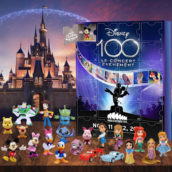 2024 Söt tecknad adventskalender, 24 dagar med minifigurer julnedräkningskalender, 24 st söta tecknade minifigurer docka julklappar X Type E