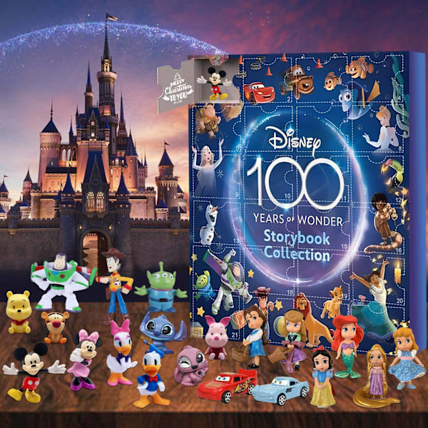 Sød Tegneserie Adventskalender 2024, 24 Dage med Minifigurer, Jule-nedtællingskalender, 24 Søde Tegneserie Minifigur Dukker, Julegaver Type C