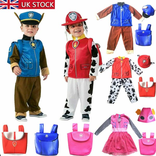 Verdens bogdag Paw Patrol Cosplay Børnekostume Hjælper Fire poter .^ RØD-(Marshall) RED-Ã¯Â¼Ë†MarshallÃ¯Â¼â€° S
