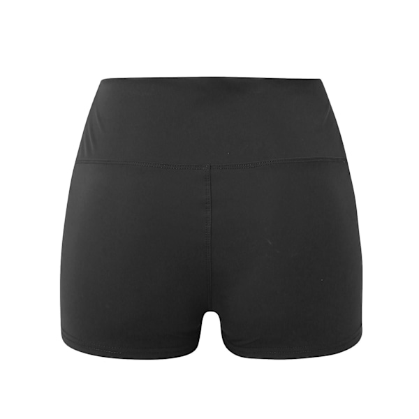 Cykelshorts til kvinder, Sportsleggings med mavekontrol, Uigennemsigtige shorts med høj talje, Elastisk undertøj, Fitness Hot Pants, Boxer Sort Black XL