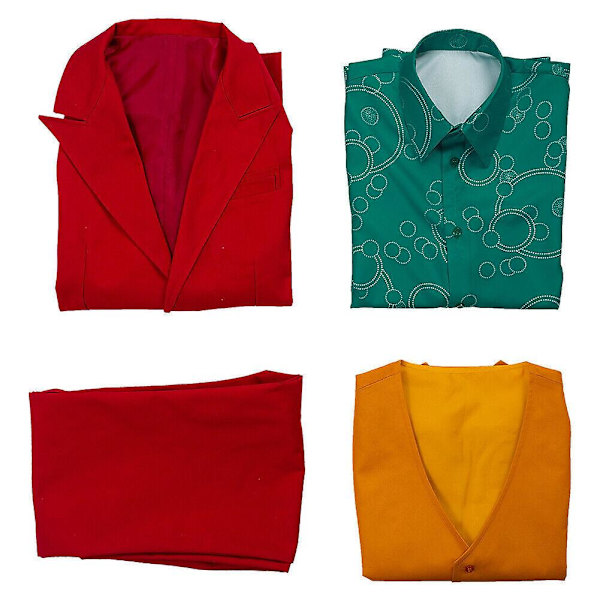 Elokuva Joker Joaquin Phoenix Arthur Fleck Cosplay-asu Halloween Elokuva Joker Cosplay-asu Miehille ja Lapsille Arthur Fleck Täysisetti Halloween F X 1 Set of Clothing XXL