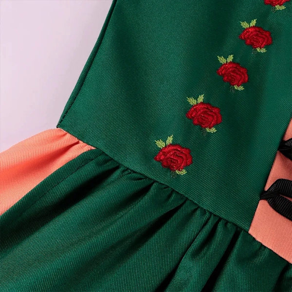 Mub - Naisten Baijerilainen Oktoberfest Saksalaisen Oluttytön Cosplay-asu Aikuisille Oktoberfest Dirndl -mekko Esiliinalla Oluttyttö Hieno Pukeutuminen 1 G 1 Z 1 2 XL