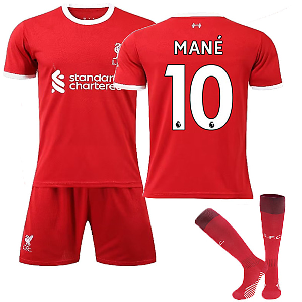 23/24 Ny sesong Hjem Liverpool F.C. MANE Nr 10 Barn Jersey-pakke Barn-20