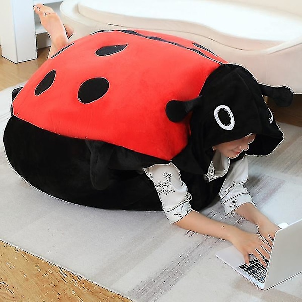 100cm Bærbar Insektplysj Leke Marihøne Fylt Pute Morsom Fest Cosplay Dukke Fylt Myk Plysj Sovepute Barnepresenter (FMY) RTX 100cm