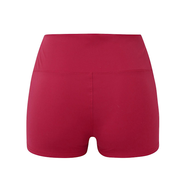 Cykelshorts för kvinnor, portleggings för magkontroll, ogenomskinliga shorts med hög midja, elastiska underkläder, Fitness Hot Pants, boxer red red S