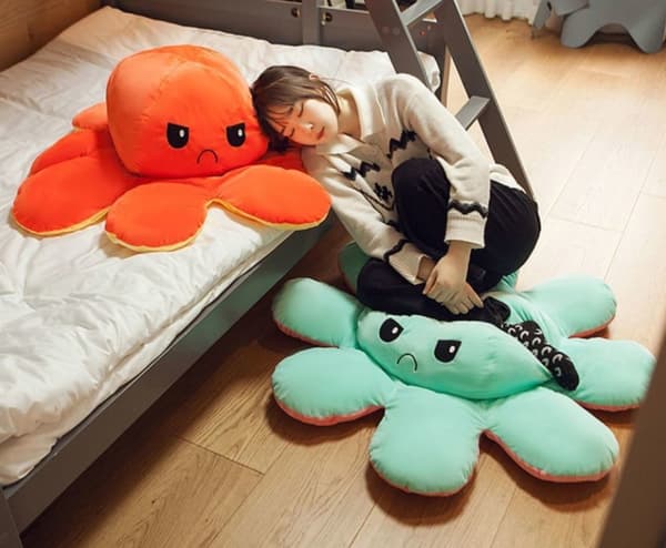 Super Large Flipped Octopus Dubbelsidig Flipped Doll Octopus Doll - Perfet U Z 130cm