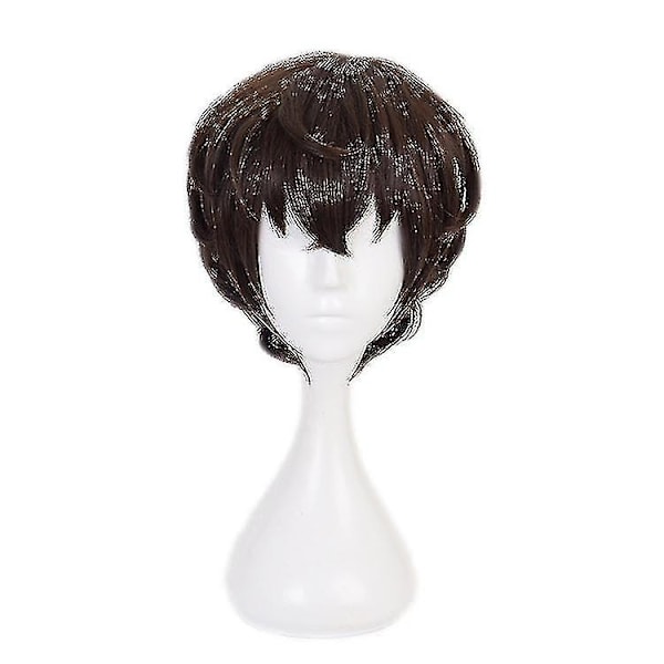 Anime Dazai Osamu Cosplay Kostume Bungo Stray Dogs Cosplay Lang Frakke Kappe Dazai Osamu Paryk Halloween Jul Kostume paryk kun wig only M